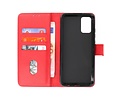 BAOHU Hoesje Geschikt voor Samsung Galaxy A02s - Kaarthouder Book Case Telefoonhoesje - Rood