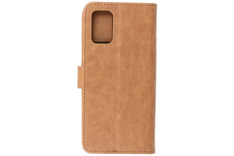 BAOHU Hoesje Geschikt voor Samsung Galaxy A02s - Kaarthouder Book Case Telefoonhoesje - Bruin