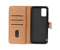 BAOHU Hoesje Geschikt voor Samsung Galaxy A02s - Kaarthouder Book Case Telefoonhoesje - Bruin