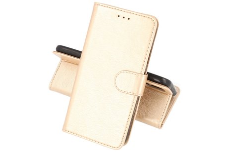 BAOHU Hoesje Geschikt voor de Samsung Galaxy Note 10 - Kaarthouder Book Case Telefoonhoesje - Goud