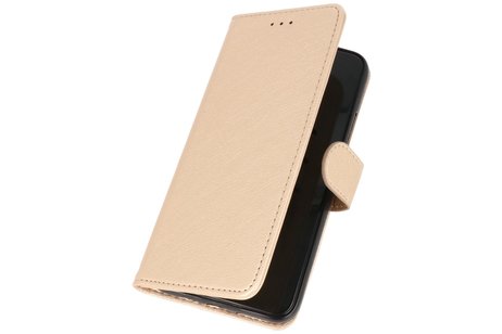 Hoesje Geschikt voor de Samsung Galaxy Note 10 - Kaarthouder Book Case Telefoonhoesje - Goud