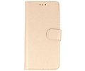 BAOHU Hoesje Geschikt voor de Samsung Galaxy Note 10 - Kaarthouder Book Case Telefoonhoesje - Goud