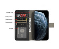 BAOHU Echt Lederen Book Case Hoesje - Leren Portemonnee Telefoonhoesje - Geschikt voor iPhone 12  / iPhone 12 Pro - Zwart