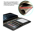 BAOHU Echt Lederen Book Case Hoesje - Leren Portemonnee Telefoonhoesje - Geschikt voor iPhone 11 Pro - Zwart