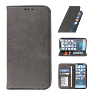 iPhone 13 Magnetisch Folio Book Case Hoesje Zwart