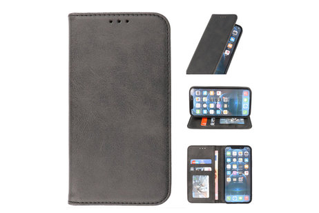 iPhone 13 Magnetisch Folio Book Case Hoesje Zwart