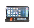 iPhone 13 Pro Magnetisch  Folio Book Case Hoesje Zwart