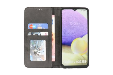 BAOHU Folio Book Case Hoesje - Telefoonhoesje - Hoesje Geschikt voor Samsung Galaxy A32 5G - Zwart