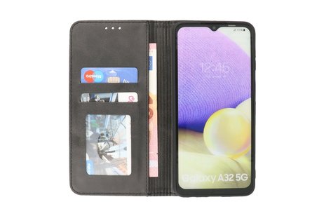 Folio Book Case - Hoesje Samsung A32 5G - Telefoonhoesje voor Samsung Galaxy A32 5G - Zwart