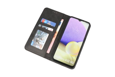 Folio Book Case - Hoesje Samsung A32 5G - Telefoonhoesje voor Samsung Galaxy A32 5G - Zwart