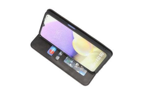 Folio Book Case - Hoesje Samsung A32 5G - Telefoonhoesje voor Samsung Galaxy A32 5G - Zwart