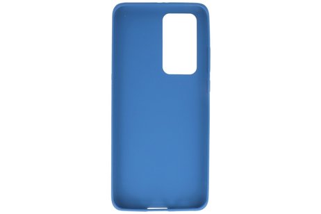 BAOHU Hoesje Geschikt voor de Huawei P40 Pro - Backcover Color Telefoonhoesje - Navy