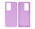 BackCover Hoesje Color Telefoonhoesje voor Huawei P40 Pro Paars