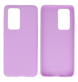 BackCover Hoesje Color Telefoonhoesje Huawei P40 Pro Paars