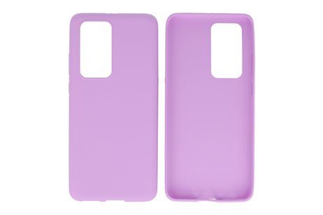 BAOHU Hoesje Geschikt voor de Huawei P40 Pro - Backcover Color Telefoonhoesje - Paars