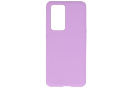 BAOHU Hoesje Geschikt voor de Huawei P40 Pro - Backcover Color Telefoonhoesje - Paars