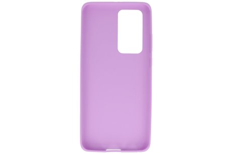 BAOHU Hoesje Geschikt voor de Huawei P40 Pro - Backcover Color Telefoonhoesje - Paars