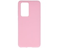 BackCover Hoesje Color Telefoonhoesje voor Huawei P40 Pro Roze