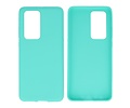 BackCover Hoesje Color Telefoonhoesje voor Huawei P40 Pro Turquoise