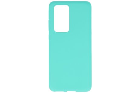BackCover Hoesje Color Telefoonhoesje voor Huawei P40 Pro Turquoise