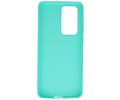 BAOHU Hoesje Geschikt voor de Huawei P40 Pro - Backcover Color Telefoonhoesje - Turquoise