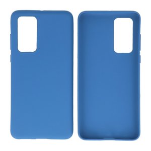 BackCover Hoesje Color Telefoonhoesje voor Huawei P40 Navy