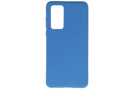 BackCover Hoesje Color Telefoonhoesje voor Huawei P40 Navy