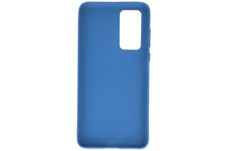 BAOHU Hoesje Geschikt voor de Huawei P40 - Backcover Color Telefoonhoesje - Navy