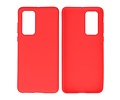 BackCover Hoesje Color Telefoonhoesje voor Huawei P40 Rood