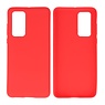 BAOHU BackCover Hoesje Color Telefoonhoesje Huawei P40 Rood