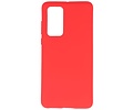 BAOHU Hoesje Geschikt voor de Huawei P40 - Backcover Color Telefoonhoesje - Rood