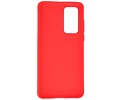 BackCover Hoesje Color Telefoonhoesje voor Huawei P40 Rood