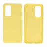 BAOHU BackCover Hoesje Color Telefoonhoesje Huawei P40 Geel