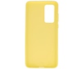 BackCover Hoesje Color Telefoonhoesje voor Huawei P40 Geel