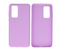 BackCover Hoesje Color Telefoonhoesje voor Huawei P40 Paars