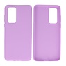 BAOHU BackCover Hoesje Color Telefoonhoesje Huawei P40 Paars