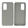 BAOHU BackCover Hoesje Color Telefoonhoesje Huawei P40 Grijs