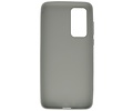 BAOHU Hoesje Geschikt voor de Huawei P40 - Backcover Color Telefoonhoesje - Grijs