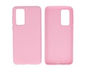 BackCover Hoesje Color Telefoonhoesje voor Huawei P40 Roze