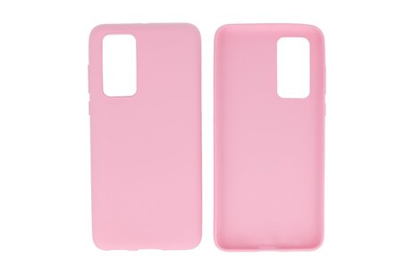 BackCover Hoesje Color Telefoonhoesje voor Huawei P40 Roze