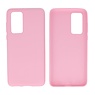 BAOHU BackCover Hoesje Color Telefoonhoesje Huawei P40 Roze