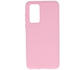 BAOHU Hoesje Geschikt voor de Huawei P40 - Backcover Color Telefoonhoesje - Roze
