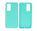 BackCover Hoesje Color Telefoonhoesje voor Huawei P40 Turquoise