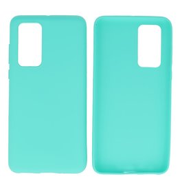 BackCover Hoesje Color Telefoonhoesje Huawei P40 Turquoise