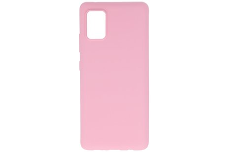 BackCover Hoesje Color Telefoonhoesje voor Samsung Galaxy A51 5G Roze