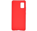 BAOHU Hoesje Geschikt voor de Samsung Galaxy A71 5G - Backcover Color Telefoonhoesje - Rood