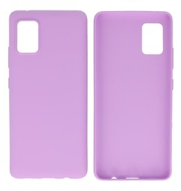 BAOHU BackCover Hoesje Color Telefoonhoesje Samsung Galaxy A71 5G Paars