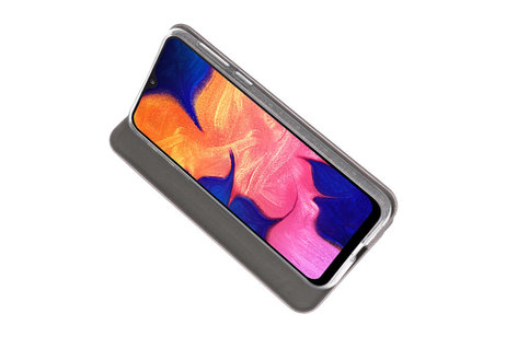 Slim Folio Case - Book Case Telefoonhoesje - Folio Flip Hoesje - Geschikt voor Samsung Galaxy A10 - Grijs