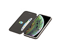 Slim Folio Case - Book Case Telefoonhoesje - Folio Flip Hoesje - Geschikt voor iPhone X  / iPhone Xs - Grijs
