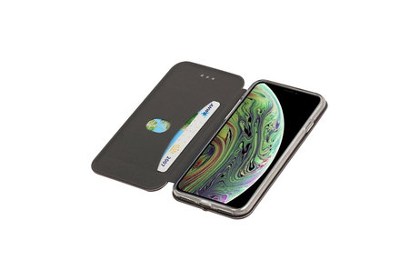 Slim Folio Case - Book Case Telefoonhoesje - Folio Flip Hoesje - Geschikt voor iPhone X  / iPhone Xs - Grijs